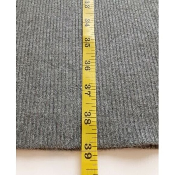 Labworks Women's Gray Midi Sweater Dress w/Flutter Sleeve Sz XL - Picture 7 of 7